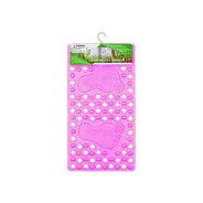 Коврик для ванной, прямоугольный, 63х33 см, розовый  PERFECTO LINEA 22-643606