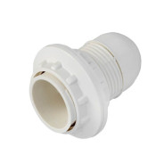 Патрон Е14 с резьбовым вводом и 2мя абажурными кольцами  ...BYLECTRICA Е14РК-006 2К