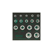 Набор головок 1/4", 3/8", 1/2", 6EPR-32EPR 16пр.  Toptul GABF1601