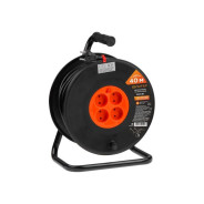 Удлинитель на катушке 40м (4 роз., 3.5кВт, б/з, ПВС 2х1.5)  ЮПИТЕР JP8403-02