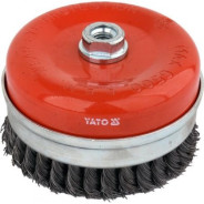 Щётка-крацовка чашка крученная с кольцом 125мм М14  YATO YT-47691