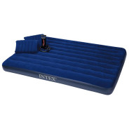 Надувной матрас Queen Classic 152х203х22 см + 2 подушки и насос ручной  ...INTEX 68765