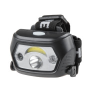 Фонарь налобный светодиодный аккумуляторный 1Вт+1Вт, ИК-сенсор, USB-кабель  ...ЮПИТЕР JP1029