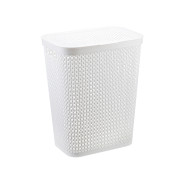 Корзина для белья ПИРУЛА 35л (белый)  IDEA М2614