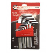 Набор ключей шестигранных, 1.5-14мм, 12пр.  FORCEKRAFT FK-5127