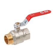 Кран шаровый 1" наружная-внутренняя резьба ручка PN40  AV Engineering AVE091001
