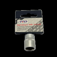 Головка торцевая 1/4" 6гр. 13мм L25мм CrV на держателе  H-D HD-1412P