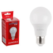 Лампа светодиодная A60 СТАНДАРТ 8Вт 230В E27 6000K  AURORA A200-003