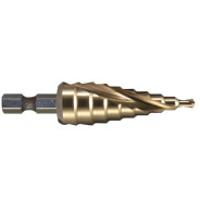 Сверло ступенчатое HSS-TiN с коническим желобком, 4-12, хв 6-ти гран  ...MAKITA D-40179