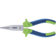 Длинногубцы прямые, 200 mm, двухкомпонентные рукоятки  Сибртех 17106