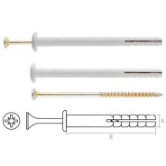 Дюбель-гвоздь 6х40 mm полипропилен гриб (10 шт)  STARFIX SMZ2-82198-10