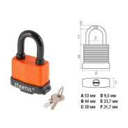 Замок навесной 50 mm PROFI  STARTUL ST9087-50