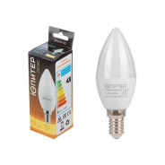 Лампа светодиодная C37 СВЕЧА 6 Вт 170-240В E14 3000К  ЮПИТЕР JP5137-30