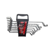 Набор ключей накидных отогнутых на 75грд. 7пр. (8х9-22х24)  Rock FORCE RF-5079