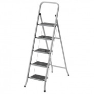 Стремянка стальная 5 ступеней, 1.16м, с полимерным покрытием  ...Сибртех 97870