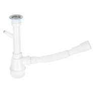 Сифон для кухни  с  выпуском 70 мм., с отводом для стиральной машины, Engineering ...AV Engineering AVE129761