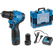 Аккум. дрель-шуруповерт SR 1203 Xcase БЕСЩЕТ., 12 В, 2АКБ 2,0 А/ч,  37 Н*м,  БЗП 10 мм (шурупы до 8 ...BULL 1329879