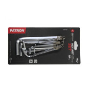 Набор ключей Г-образных 6-гранных 10 пр. (1.5 - 10 мм.)  Patron P-5102R