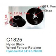 Клипса для крепления внутренней обшивки а/м Киа/ европейских а/м пластиковая (100шт/уп.)  ...Forsage клипса C1825(Kia/European car)