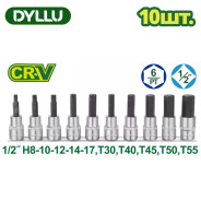 Набор головок 1/2 "   (10шт)DYLLU DTST1412