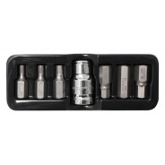 Набор бит HEX 7пр. 1/2", 10мм,  Rock FORCE RF-4075