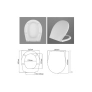 Сиденье для унитаза с крышкой  АВН SD12u