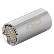 Головка торцевая многоразмерная (11-32mm) под квадрат 1/2", CrV, хромир.  ...Gross 13190