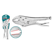 Зажим с фиксатором 250 мм  прямые губки TOTAL THT191002