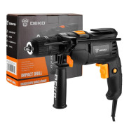 Дрель ударная, 600 Вт,0-3000 об/мин, 0-44800 уд/мин, БЗП 13 мм, 50 Нм,   DEKO DKID600W ...Deko 063-4162