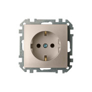 Розетка 1-ая (скрытая, с/з) шампань, Стиль  BYLECTRICA РС16-525шамп