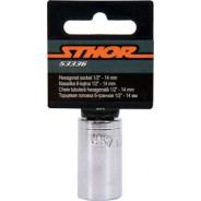 Головка торцевая  1/2"  6гр. 14мм  VOREL 53336