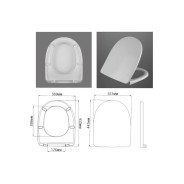 Сиденье для унитаза с крышкой  АВН SD01u