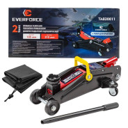 Домкрат подкатной гидравлический 2т (h min 135мм, h max 310мм) +чехол для хранения  ...EVERFORCE EF-TA820011