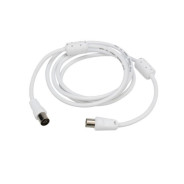 Шнур TV гнездо - TV штекер 1.5 м белый   REXANT 18-0002