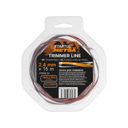 Леска ф 2.4 мм х 15 м витой квадрат сеч. TRIPLE PRO METSA (трехкомпонентная)  ...STARTUL ST6162-24