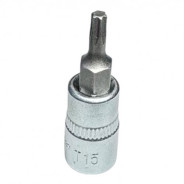 Головка 1/4" с насадкой TORX T15, длина 37 мм CrV  H-D HD-14T1537