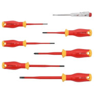 Отвертки изолированные EXTRA SLIM, набор 7 предметов, S2  YATO YT-282681