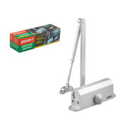 Доводчик дверной гидравлический (20-60 кг), серебро  ВОЛАТ 35012-60