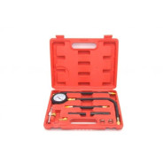 Манометр для измерения давления топлива 0-7 bar в комплекте с переходниками, набор 9пр.  ...H-D HD-73024