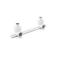 Колено ПП комбинированное под смеситель наружная резьба 20х1/2", белый  ...РосТурПласт 10703