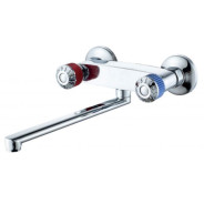 Смеситель для ванны вентильный (тип I), серия 330, (Длинный поворотный L-излив. Эксцентриков нет)  ...ECONOCE EC0332