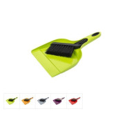 Совок пластмассовый и щетка Klinko, цвета в ассортименте  DRINA 10448