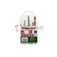 Набор сверел  Flex  DR set No6 (5pcs) 5-8mm металл\камень, 5шт.(подарок)  ...Hammer 202-906