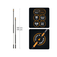 Черенок алюминиевый телескопический М 119-174см OneClick  FISKARS 1080671