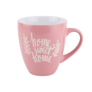 Кружка керамическая, 400 мл, Любимый дом, розовая  PERFECTO LINEA 30-388603