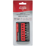 Набор__Биты (7 шт) с магнитным держателем (1820.067900)  ELITECH 189203