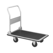 Тележка платформенная 650 кг PH650 (600x900) со складной ручкой (пластиковые колеса 125 мм), шт  ...TOR 1024684