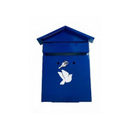 Ящик почтовый Домик с замком 350х280х60 (синий)  АГРОСНАБ 00-00001035