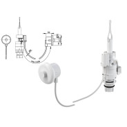 Кнопка пневматического смыва на расстоянии (Ручное управление, цвет: белый, монтаж: в стену)  ...Alcaplast MPO10