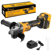 Углошлифмашина аккумуляторная, 20В, 1АКБ 4,0 А/ч, 125 мм, 9000 об.мин,  DEKO ZKAG20...Deko 084-1044